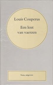 Cover of: Een lent van vaerzen