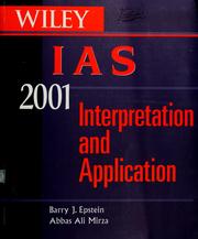 Cover of: Wiley IAS 2001: interpretation and application
