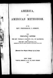 Cover of: America and American Methodism