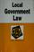Cover of: Local government law in a nutshell