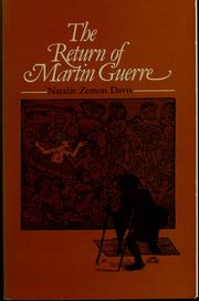 Cover of: The return of Martin Guerre by Natalie Zemon Davis