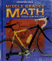 Cover of: Prentice Hall middle grades math: tools for success