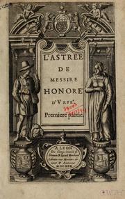 Cover of: L'Astrée by Honoré d' Urfé