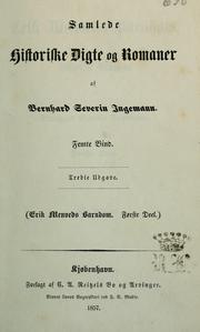Cover of: Erik Menveds barndom by Ingemann, Bernhard Severin