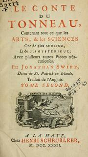 Cover of: Le conte du tonneau by Jonathan Swift
