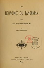 Cover of: Les déracinés du Tanganika by Charles de Paquerie