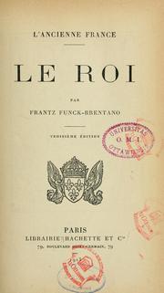 Cover of: L'ancienne France: le roi