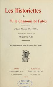 Cover of: Les historiettes de M. le chanoine de Fabry