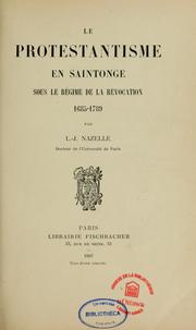 Cover of: Le Protestantisme en Saintonge sous le régime de la Révocation, 1685-1789