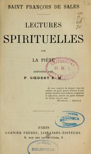 Cover of: Lectures spirituelles sur la piété