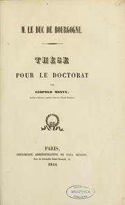 M. le duc de Bourgogne by Monty, Léopold m.