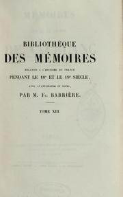 Cover of: Mémoires de M. le comte de Vaublanc