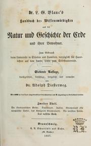 Cover of: Handbuch des Wissenswürdigsten aus der Natur und Geschichte der Erde und ihrer Bewohner: zum Gebrauch beim Unterricht in Schulen und Familien, vorzüglich für Hauslehrer auf dem Lande, sowie zum Selbstunterricht