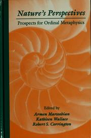 Cover of: Nature's perspectives: prospects for ordinal metaphysics