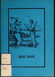 Cover of: Bòs tayè by Yves Dejean, Yves Dejean