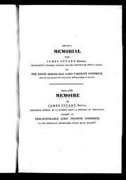 Cover of: Copy of a memorial from James Stuart, Esquire, His Majesty