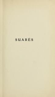 Cover of: Suarès