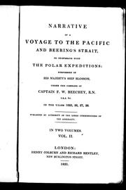 Cover of: Narrative of a voyage to the Pacific and Beering's Strait, to co-operate with the polar expeditions by Frederick William Beechey
