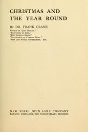 Cover of: Christmas and the year round by Frank Crane