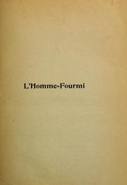 Cover of: L'Homme-fourmi: roman