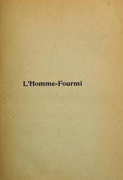 Cover of: L'Homme-fourmi by Han Ryner