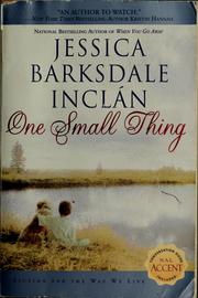 Cover of: One small thing