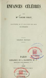 Cover of: Enfances célèbres