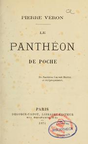 Cover of: Le panthéon de poche