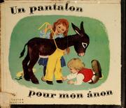 Cover of: Un pantalon pour mon ânon by Marie Colmont, Marie Colmont