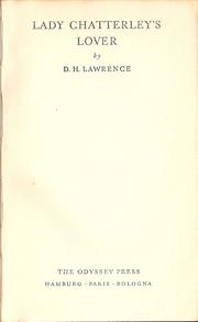 Cover of: Lady Chatterley's lover by David Herbert Lawrence