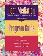 Peer mediation by Fred Schrumpf, Fred, Crawford, Donna Schrumpf, H. Chu Usadel, Donna Crawford