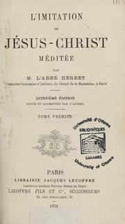 Cover of: L'Imitation de Jesus-Christ by Joseph-Louis Honore Herbet