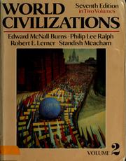 Cover of: World civilizations, their history and their culture
