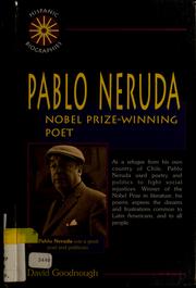 Cover of: Pablo Neruda by David Goodnough, David Goodnough