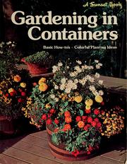Cover of: Gardening in containers