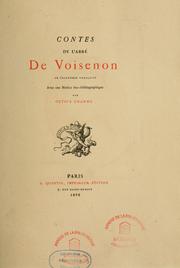 Cover of: Contes de l'abbé de Voisenon ...