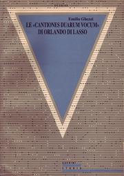 Le " Cantiones duarum vocum" di Orlando di Lasso by Emilio Ghezzi