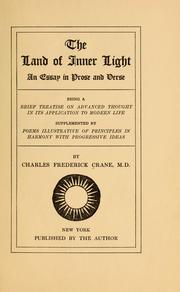 Cover of: The land of inner light by Charles Frederick Crane