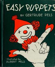 Cover of: Easy puppets by Gertrude Pels