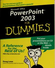 Cover of: PowerPoint 2003 for dummies by Doug Lowe