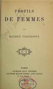 Cover of: Profils de femmes by Maurice Paléologue
