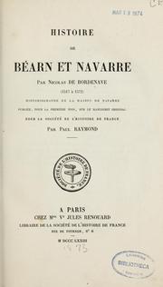 Cover of: Histoire de Béarn et Navarre