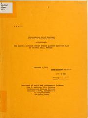 Cover of: Draft environmental impact statement for the air pollution variance requested by the Anaconda Aluminum Company for its aluminum reduction plant at Columbia Falls, Montana by Montana. Air Quality Bureau, Montana. Air Quality Bureau