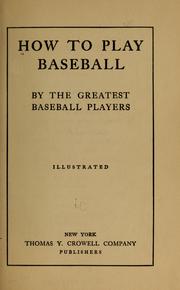 Cover of: How To Play Baseball
