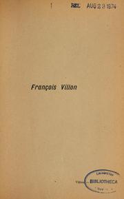 Cover of: François Villon