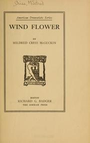 Front cover of Wind flower by Mildred Criss McGuckin