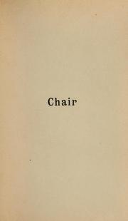 Cover of: Chair