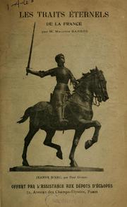 Cover of: Les traits éternels de la France