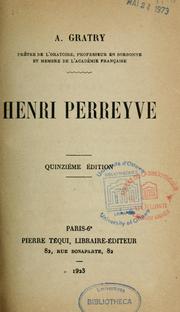 Cover of: Henri Perreyve