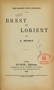 Cover of: Brest et Lorient by Auguste Dupouy